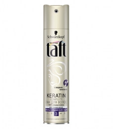 Лак для волос Taft Keratin Complete с жидким кератином