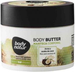 Масло для тела BODY NATUR рис и кокосовое масло Body Butter Manteca Corporal