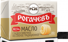 Масло сливочное Рогачев 82.5% сладкосливочное несоленое