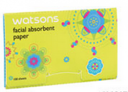 Матирующие салфетки для лица Watsons Facial Absorbent Paper