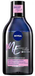 Мицеллярная вода для стойкого макияжа “Nivea” make up expert