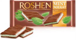 Молочный шоколад Roshen с мятной нугой