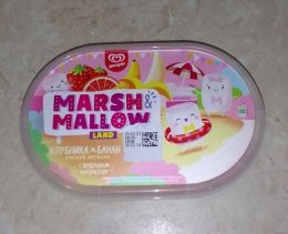 Мороженое "Marsh&Mallow Land" Инмарко Клубника-банан с маршмеллоу