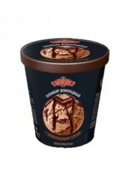 Мороженое пломбир шоколадный с топпингом шоколадным "Монарх"