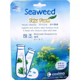Тканевая маска для лица Cosima Seaweed Jeju Farm "Морская водоросль"