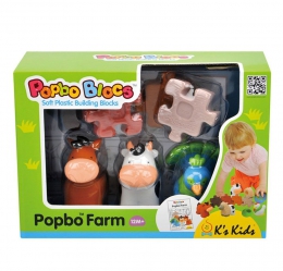 Мягкий конструктор K's Kids Popbo Blocks Popbo Farm