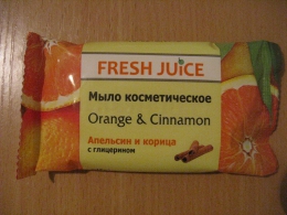 Мыло косметическое Fresh Juice Orange & Cinnamon Апельсин и корица с глицерином