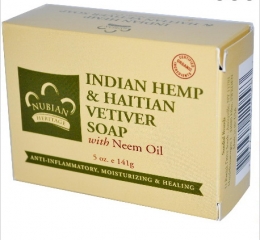 Мыло Nubian Heritage Indian Hemp & Haitian Vetiver Soap with Neem Oil