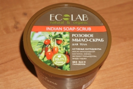 Мыло-скраб для тела Ecolab розовое Indian soap-scrub