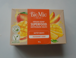Мыло твёрдое туалетное BioMio, баттер Манго