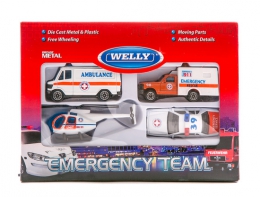 Игровой набор Welly "Emergency Team" арт. 98630-4B