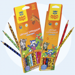 Набор цветных карандашей Мульти-Пульти "Зоопарк"
