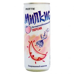 Напиток газированный безалкогольный Lotte Milkis Персик