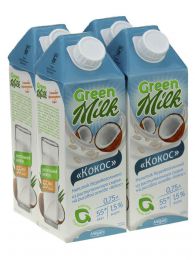 Напиток на рисовой основе "Кокос" Green milk