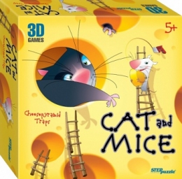 Детская настольная игра "Cat and mise. Cheesepyramid Traps" Step Puzzle