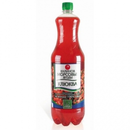 Негазированный безалкогольный напиток Калинов Родник "Морсовые ягоды" Клюква