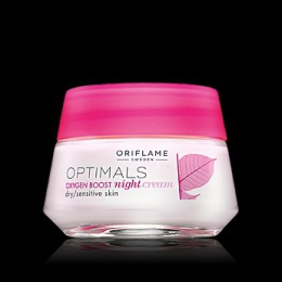 Ночной крем для лица Oriflame Optimals Oxygen Boost для сухой и чувствительной кожи