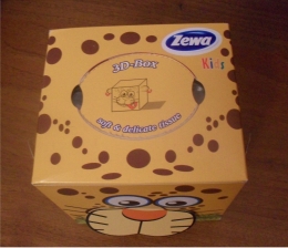 Детские салфетки в коробках Zewa Kids 3D