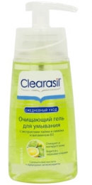 Очищающий гель для умывания Clearasil Ежедневный уход с экстрактом лайма и лимона и витамином В3
