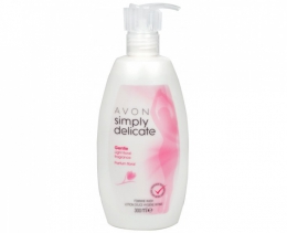 Очищающий гель для женской интимной гигиены Avon Simply Delicate с легким цветочным ароматом