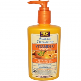 Освежающий гель для умывания "Avalon Organics" Vitamin C Renewal Refreshing Cleansing Gel