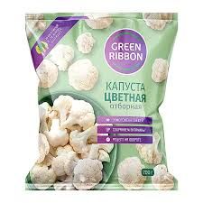 Овощи быстрозамороженные Капуста цветная отборная Green Ribbon