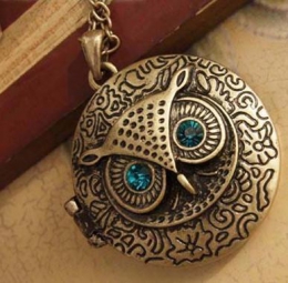 Ожерелье женское Fashion Jewelry Charming New Lovely Style Retro Night Owl Pendant Necklace
