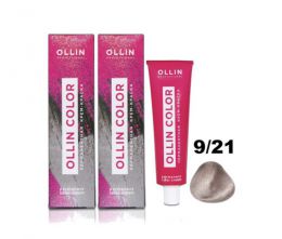 Перманентная крем-краска для волос Ollin professional color 9/21 блондин фиолетово-пепельный