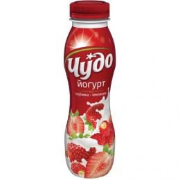 Питьевой йогурт Чудо "Клубника-земляника"