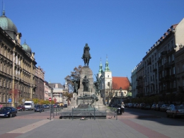 Площадь Яна Матейко (Польша, Краков)