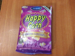 Попкорн для приготовления в микроволновой печи Eurofoods "Happy Corn" карамель