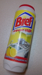Порошок для чистки Bref +Эффект соды "Лимон"