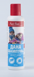 Препарат для борьбы с эктопаразитами для котят и щенков Дана шампунь "Api-San"