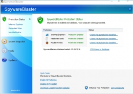 Программа-антишпион Spyware Blaster для Windows.