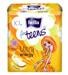 Прокладки Bella For Teens Ultra Energy ароматизированные дышащие