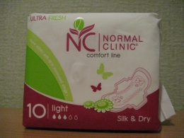 Прокладки Normal Clinic Comfort Line Ultra Fresh Silk & Dry Light