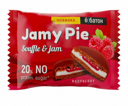 Протеиновое печенье Ё батон "Jamy Pie" Souffle and Jam с малиной