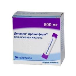 Противосудорожный препарат Депакин хроносфера в пакетиках