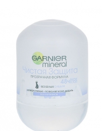 Роликовый антиперспирант Garnier Mineral "Чистая защита" Прозрачная формула
