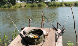 Рыбалка на пруду Бакалды (Россия, Саратовская область)