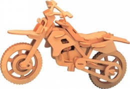 Сборная деревянная модель Wooden Toys "Внедорожный мотоцикл" РО22