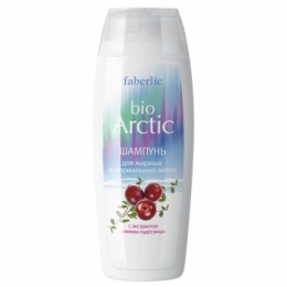 Шампунь для жирных и нормальных волос "Bio Arctic" Faberlic с экстрактом клюквы-кудесницы серии