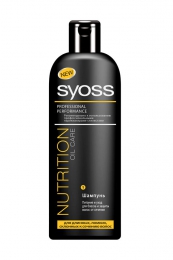 Шампунь Syoss Nutrition Oil Care для длинных, ломких, склонных к сечению волос