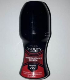 Шариковый дезодорант-антиперспирант Avon Onduty для мужчин "Максимальная защита" защита 72 часа