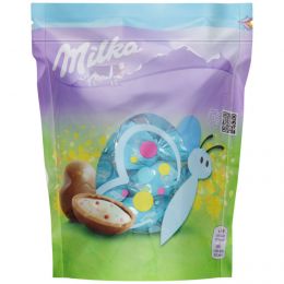 Шоколад молочный Milka Фигурный в форме яйца с молочной начинкой с сахарными гранулами