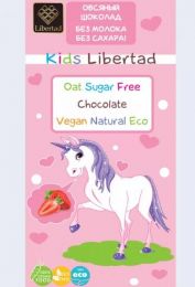 Шоколад овсяный без сахара Kids Libertad с клубникой