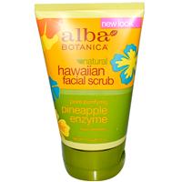 Скраб для лица Alba Botanica "Natural Hawaiian Facial Scrub" pineapple Enzyme