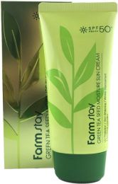 Солнцезащитный увлажняющий крем FarmStay с семенами зелёного чая SPF 50/PA+++