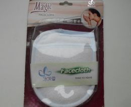 Спонж перчатка-мочалка для лица Facecloth Shui fu Rong