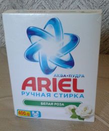 Стиральный порошок Ariel аква пудра "Белая роза" Ручная